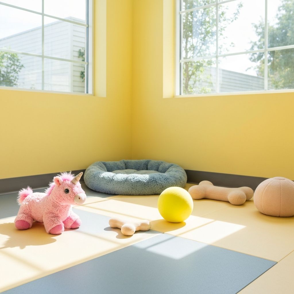 Indoor puppy play area