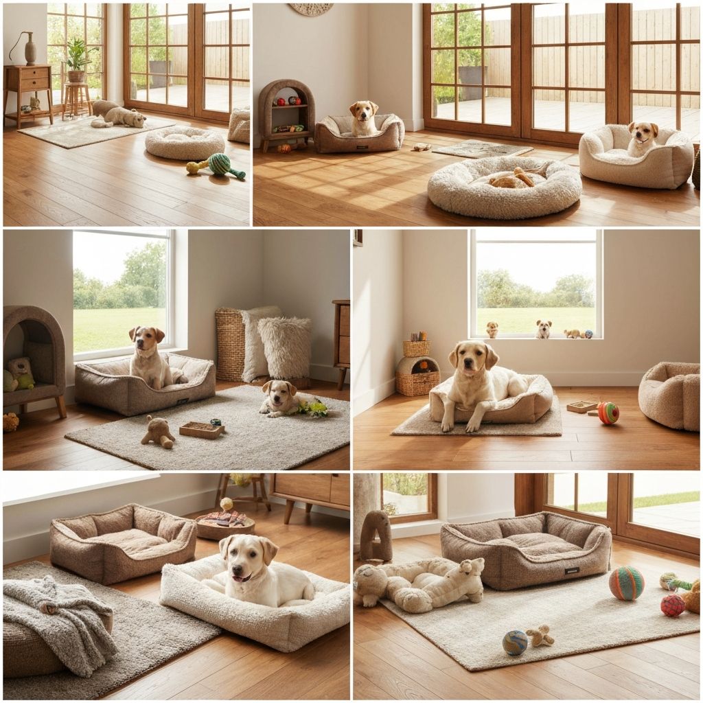 Comfortable indoor dog spaces